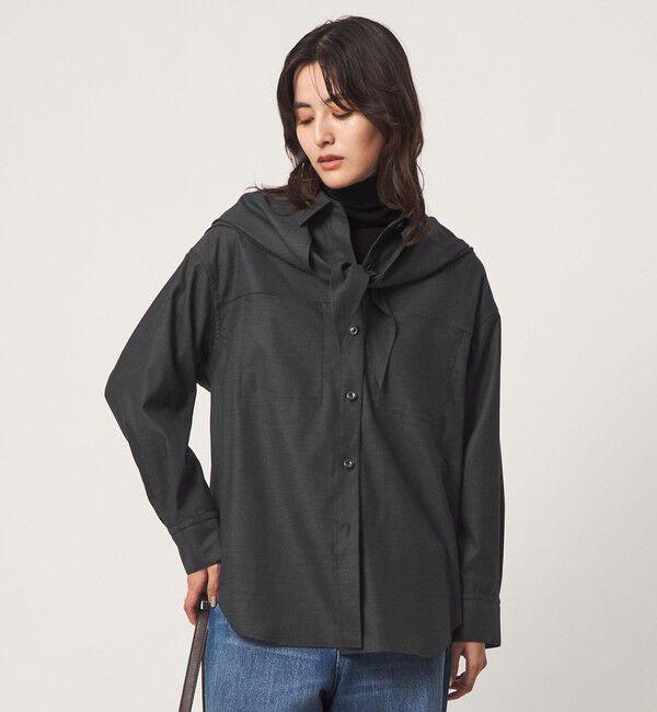 UNITED ARROWS green label relaxing「ストール シャツ セット」|シャツ・ブラウス|DK.GRAY