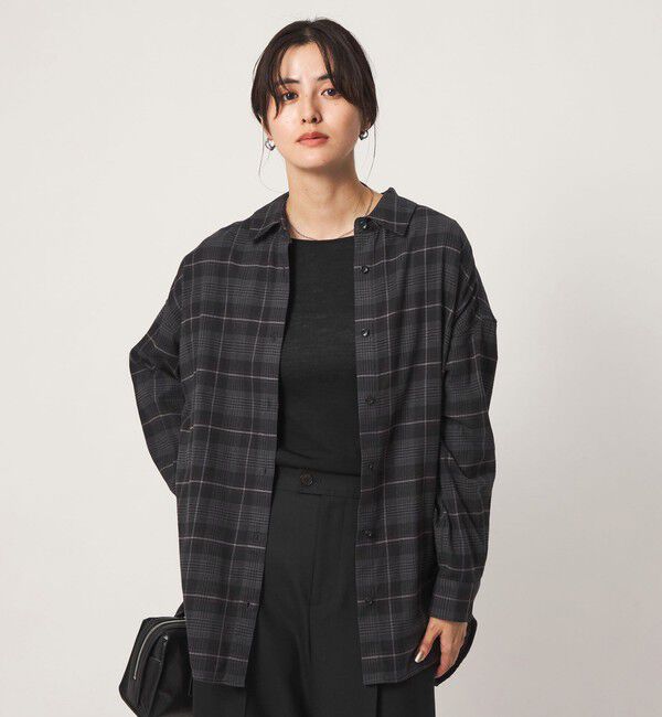 UNITED ARROWS green label relaxing「チェック ネル シャツ」|シャツ・ブラウス|