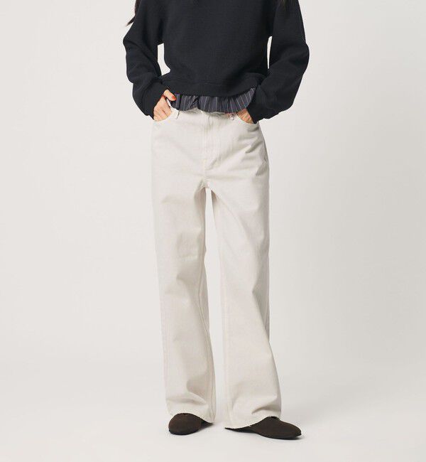 BEAUTY&YOUTH UNITED ARROWS「＜upper hights＞THE NIECE MID RISE デニムパンツ」|デニム|WHITE