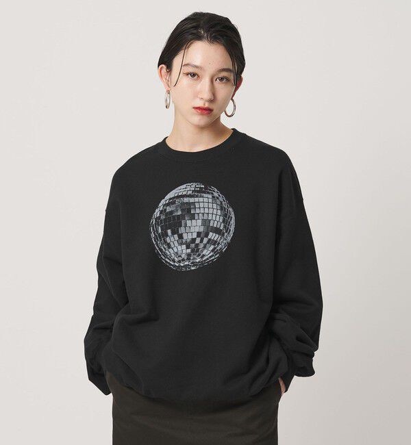 ER「＜ER＞ミラーボールプリント クルーネック スウェット」|Tシャツ・カットソー|