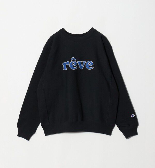 BEAUTY&YOUTH UNITED ARROWS「＜CHAMPION for BEAUTY&YOUTH＞パッチ クルーネック スウェット」|Tシャツ・カットソー|BLACK