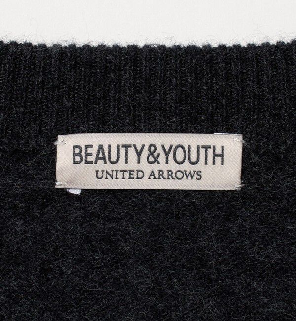 BEAUTY&YOUTH UNITED ARROWS「ミンク フィニッシュ ウール Vネック ニット」|ニット・セーター|