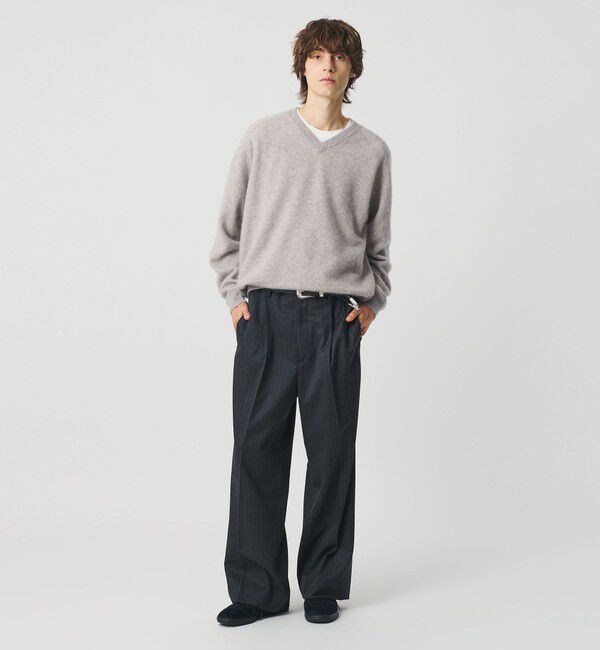 BEAUTY&YOUTH UNITED ARROWS「ミンク フィニッシュ ウール Vネック ニット」|ニット・セーター|