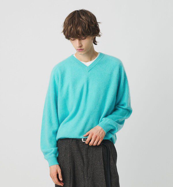 BEAUTY&YOUTH UNITED ARROWS「ミンク フィニッシュ ウール Vネック ニット」|ニット・セーター|
