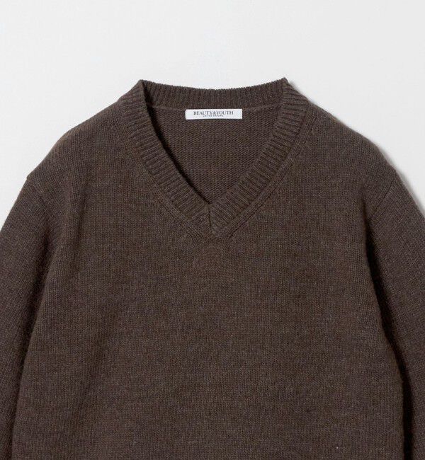 BEAUTY&YOUTH UNITED ARROWS「ドッキング Vネック ニットプルオーバー」|ニット・セーター|