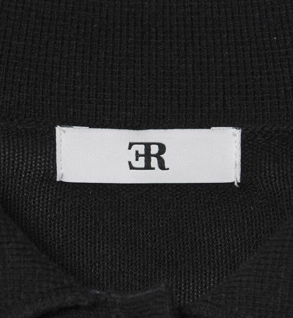 ER「＜ER＞ショルダーパッド ポロニット」|ニット・セーター|