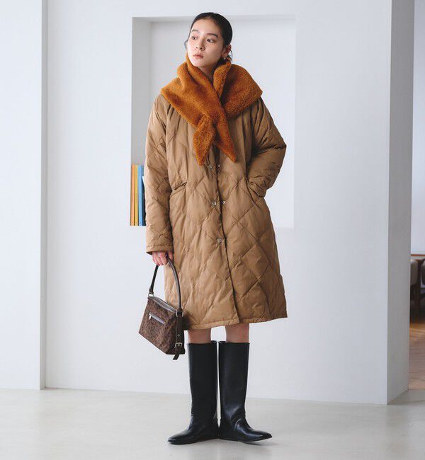 BEAUTY&YOUTH UNITED ARROWS「トライアングル フェイクファー インサート マフラー」|マフラー|