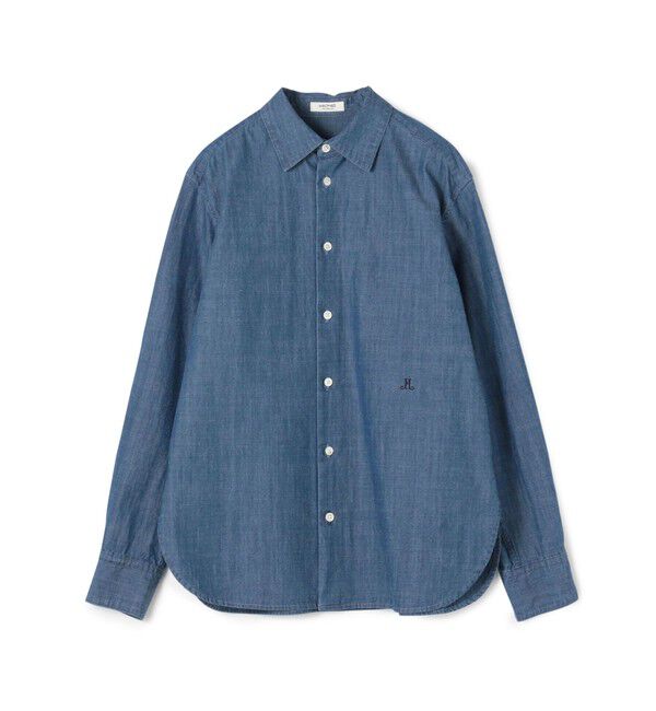 MACPHEE「デニムシャンブレー レギュラーカラーシャツ」|シャツ・ブラウス|65 ブルー