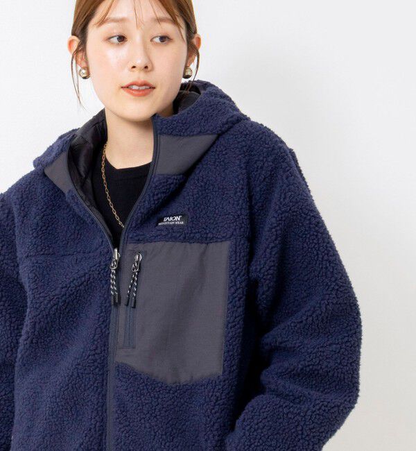 NOLLEY'S「【WEB＆一部店舗限定色アイテム】【TAION/タイオン】ボア&times;ダウンフードミドル(リバーシブル)」|ダウン|