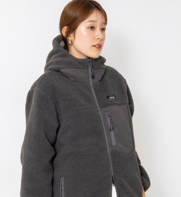NOLLEY'S「【WEB＆一部店舗限定色アイテム】【TAION/タイオン】ボア&times;ダウンフードミドル(リバーシブル)」|ダウン|