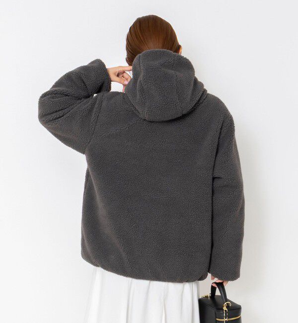 NOLLEY'S「【WEB＆一部店舗限定色アイテム】【TAION/タイオン】ボア&times;ダウンフードミドル(リバーシブル)」|ダウン|
