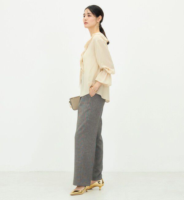 NOLLEY'S「《セットアップ対応》ウォッシャブルシャーク愛されセミワイドパンツ」|その他|