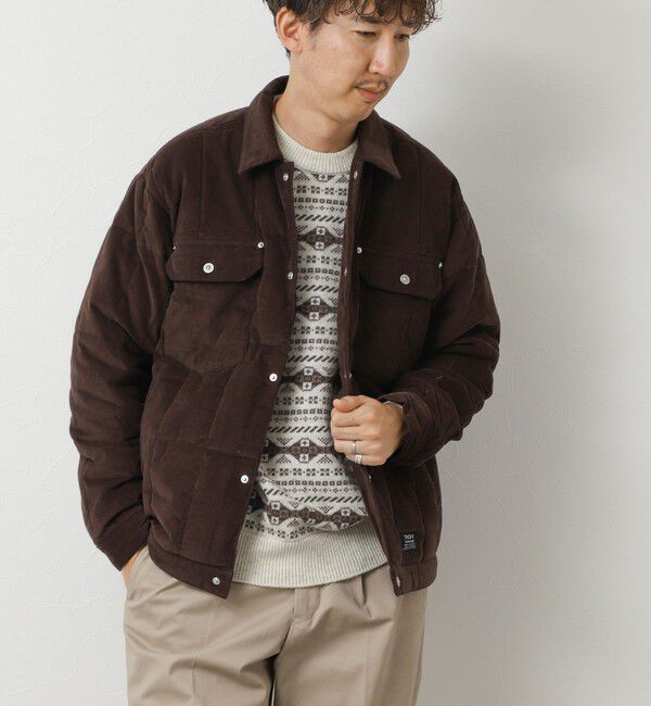 NOLLEY'S goodman「【TAION/タイオン】WORK TRUCKER CORDUROY DOWN JKT 26AW」|ブルゾン・スタジャン|