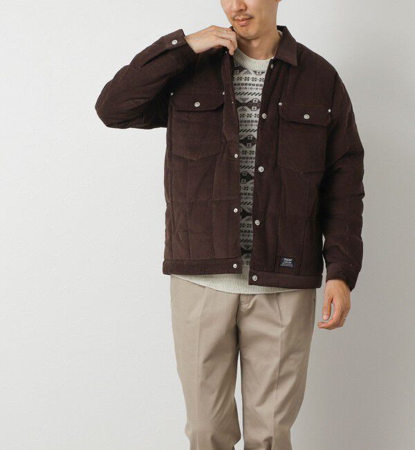 NOLLEY'S goodman「【TAION/タイオン】WORK TRUCKER CORDUROY DOWN JKT 26AW」|ブルゾン・スタジャン|