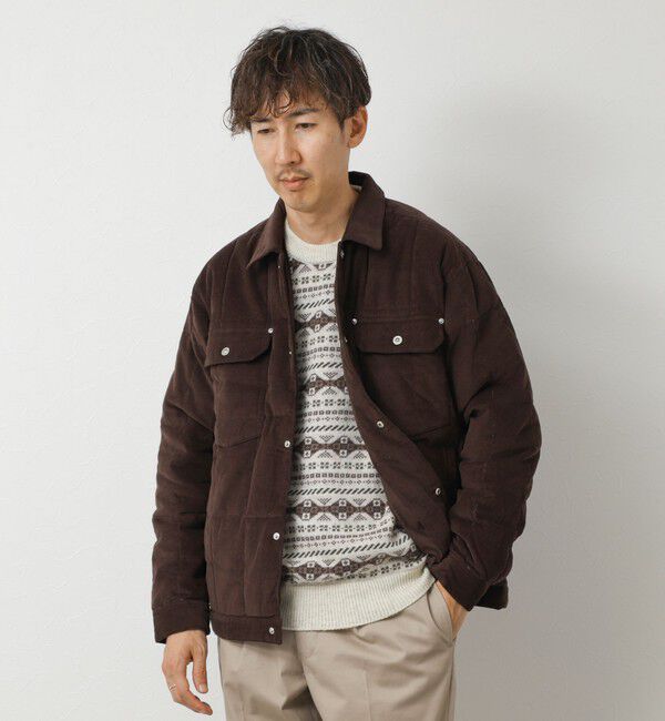 NOLLEY'S goodman「【TAION/タイオン】WORK TRUCKER CORDUROY DOWN JKT 26AW」|ブルゾン・スタジャン|