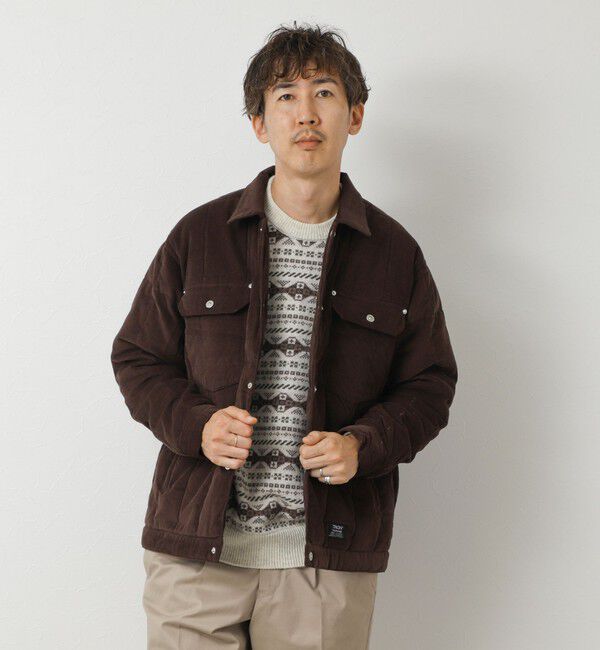 NOLLEY'S goodman「【TAION/タイオン】WORK TRUCKER CORDUROY DOWN JKT 26AW」|ブルゾン・スタジャン|