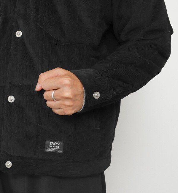 NOLLEY'S goodman「【TAION/タイオン】WORK TRUCKER CORDUROY DOWN JKT 26AW」|ブルゾン・スタジャン|
