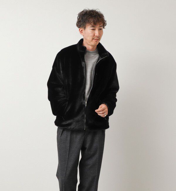 NOLLEY'S goodman「スタンドネック ファーフリースブルゾン 26AW」|ブルゾン・スタジャン|