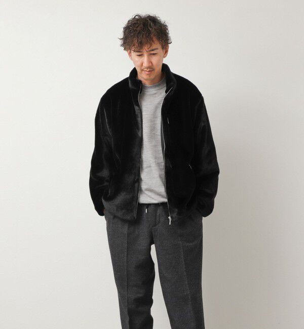 NOLLEY'S goodman「スタンドネック ファーフリースブルゾン 26AW」|ブルゾン・スタジャン|
