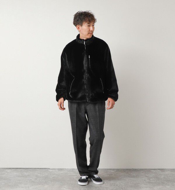 NOLLEY'S goodman「スタンドネック ファーフリースブルゾン 26AW」|ブルゾン・スタジャン|