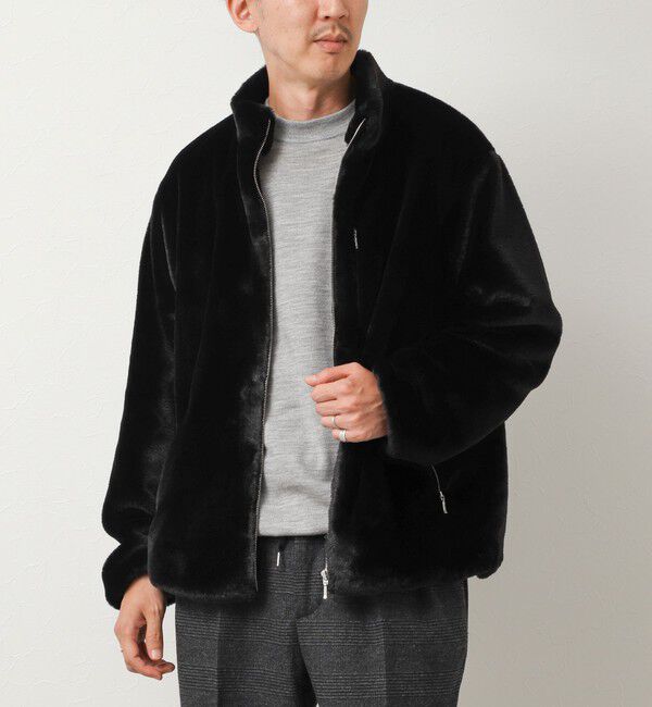 NOLLEY'S goodman「スタンドネック ファーフリースブルゾン 26AW」|ブルゾン・スタジャン|