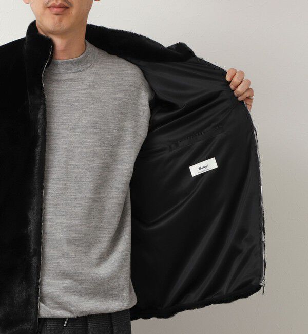NOLLEY'S goodman「スタンドネック ファーフリースブルゾン 26AW」|ブルゾン・スタジャン|