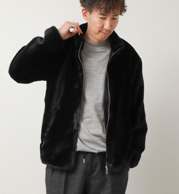 NOLLEY'S goodman「スタンドネック ファーフリースブルゾン 26AW」|ブルゾン・スタジャン|