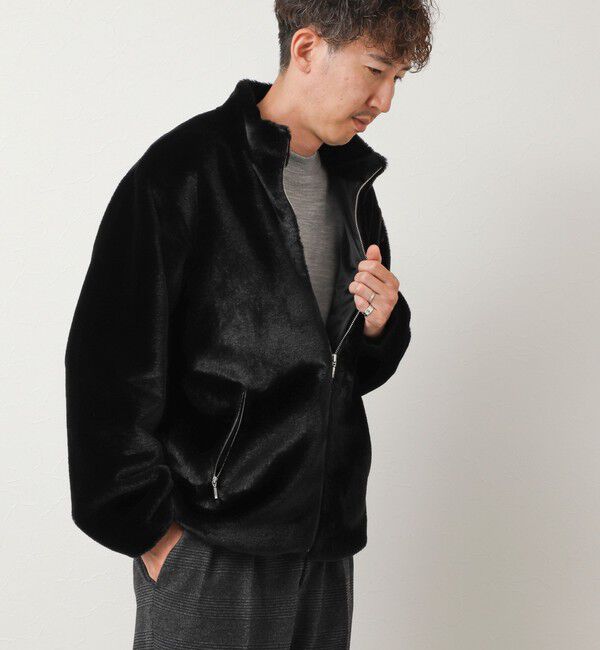 NOLLEY'S goodman「スタンドネック ファーフリースブルゾン 26AW」|ブルゾン・スタジャン|