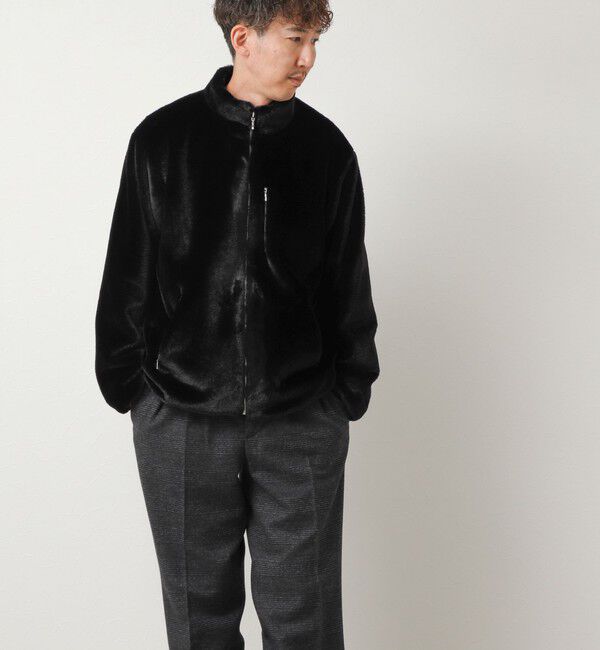 NOLLEY'S goodman「スタンドネック ファーフリースブルゾン 26AW」|ブルゾン・スタジャン|