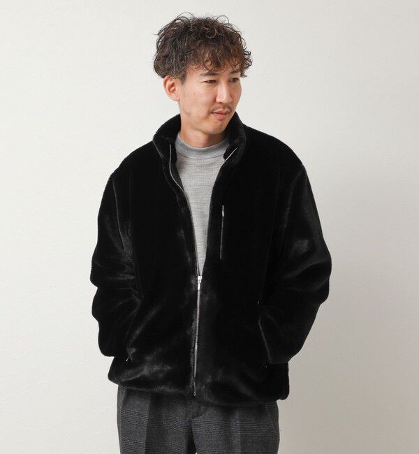 NOLLEY'S goodman「スタンドネック ファーフリースブルゾン 26AW」|ブルゾン・スタジャン|