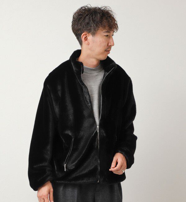 NOLLEY'S goodman「スタンドネック ファーフリースブルゾン 26AW」|ブルゾン・スタジャン|