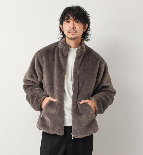 NOLLEY'S goodman「スタンドネック ファーフリースブルゾン 26AW」|ブルゾン・スタジャン|