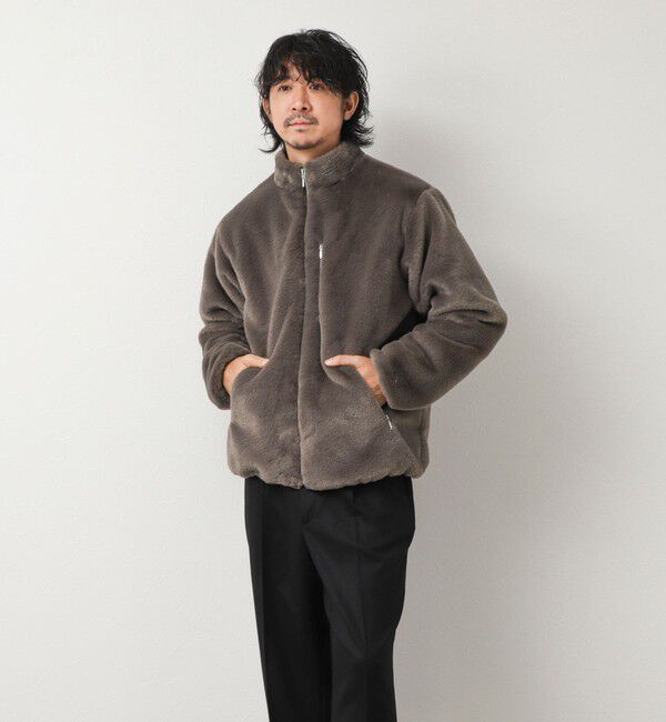 NOLLEY'S goodman「スタンドネック ファーフリースブルゾン 26AW」|ブルゾン・スタジャン|