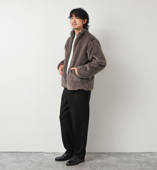 NOLLEY'S goodman「スタンドネック ファーフリースブルゾン 26AW」|ブルゾン・スタジャン|