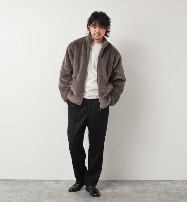 NOLLEY'S goodman「スタンドネック ファーフリースブルゾン 26AW」|ブルゾン・スタジャン|