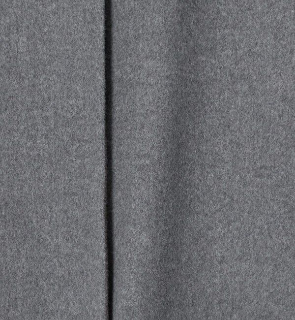 UNITED ARROWS「バイカラー リバー ミドルコート」|ノーカラーコート|