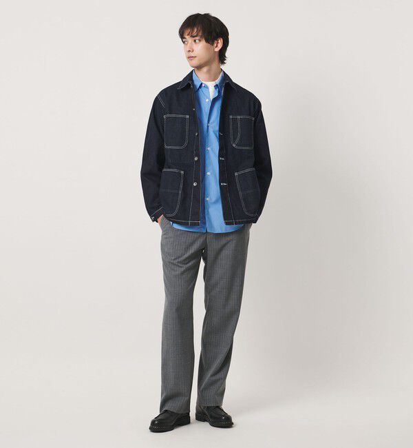 UNITED ARROWS「ALBINI オーガニックコットン モックネック ロングスリーブ Tシャツ 抗菌防臭」|Tシャツ・カットソー|