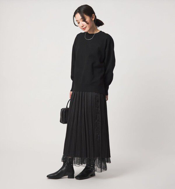 UNITED ARROWS green label relaxing「［size SHORT/TALLあり］2WAY シシュウ チュール スカート」|フレア|