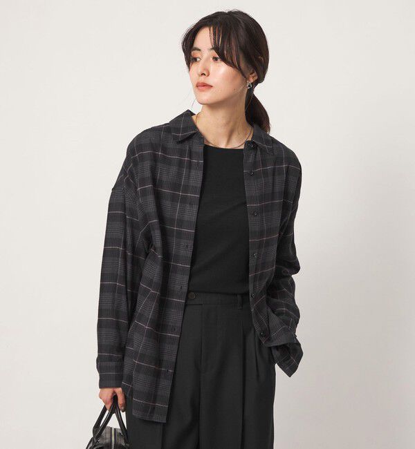 UNITED ARROWS green label relaxing「チェック ネル シャツ」|シャツ・ブラウス|