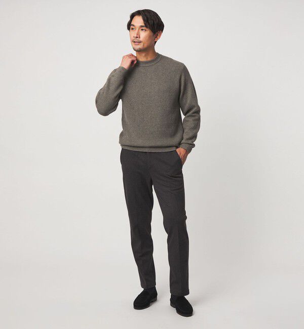 UNITED ARROWS green label relaxing「【WEB限定】JUST fit ミドルゲージ モックネック ニット」|ニット・セーター|