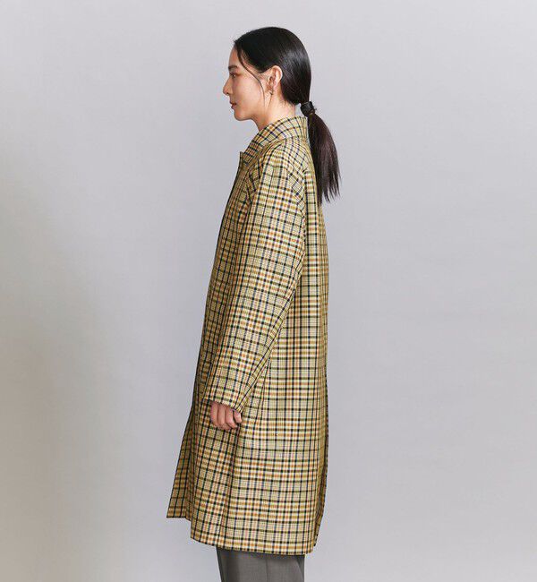 BEAUTY&YOUTH UNITED ARROWS「ステンカラー チェックコート」|ステンカラーコート|