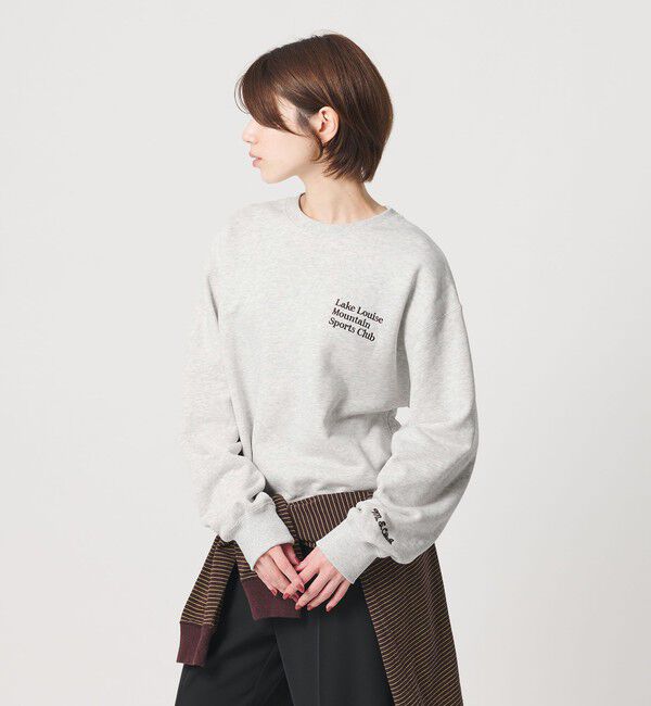 BEAUTY&YOUTH UNITED ARROWS「コットン裏毛 ロゴスウェット プルオーバー」|スウェット・ジャージ|LT.GRAY