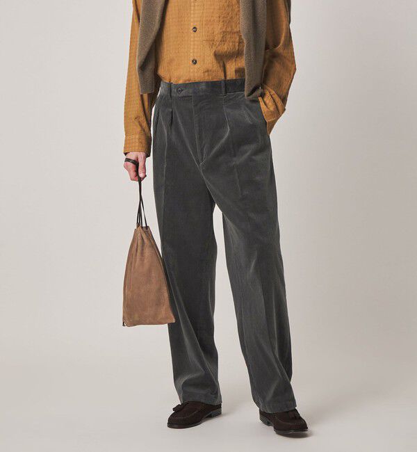 STEVEN ALAN「＜Steven Alan＞ 9W コーデュロイ イン ツープリーツ ドレス トラウザーズ II」|スラックス|