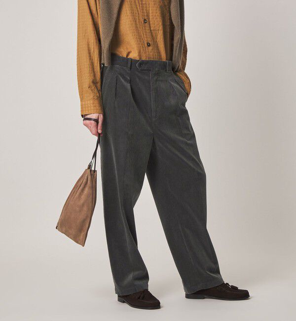 STEVEN ALAN「＜Steven Alan＞ 9W コーデュロイ イン ツープリーツ ドレス トラウザーズ II」|スラックス|