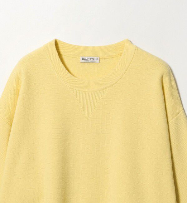 BEAUTY&YOUTH UNITED ARROWS「コットン カシミヤ ミラノリブ スウェットライク ニット」|ニット・セーター|