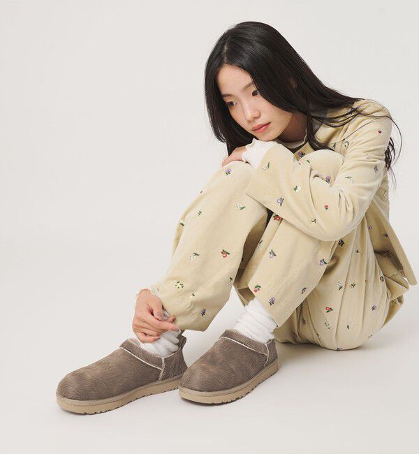 BEAUTY&YOUTH UNITED ARROWS「【国内EXCLUSIVE】＜UGG＞クラシック マイクロ ブーツ カーフヘアー/スリッポン」|ショートブーツ|