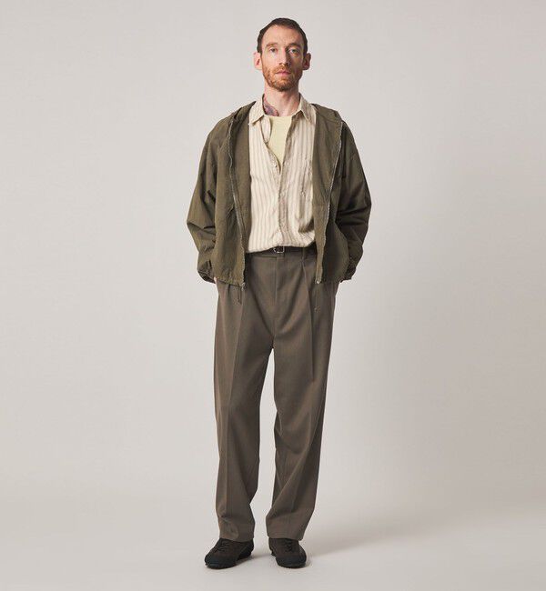 STEVEN ALAN「＜Steven Alan＞ ヴィンテージツイル インツープリーツ ドレス トラウザーズ II」|スラックス|