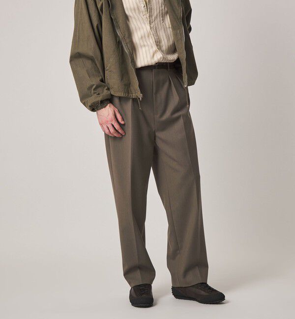STEVEN ALAN「＜Steven Alan＞ ヴィンテージツイル インツープリーツ ドレス トラウザーズ II」|スラックス|