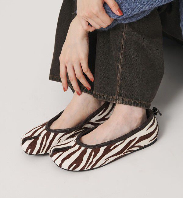 BEAUTY&YOUTH UNITED ARROWS「＜PAES＞ゼブラ ストリング フラットシューズ」|バレエシューズ|