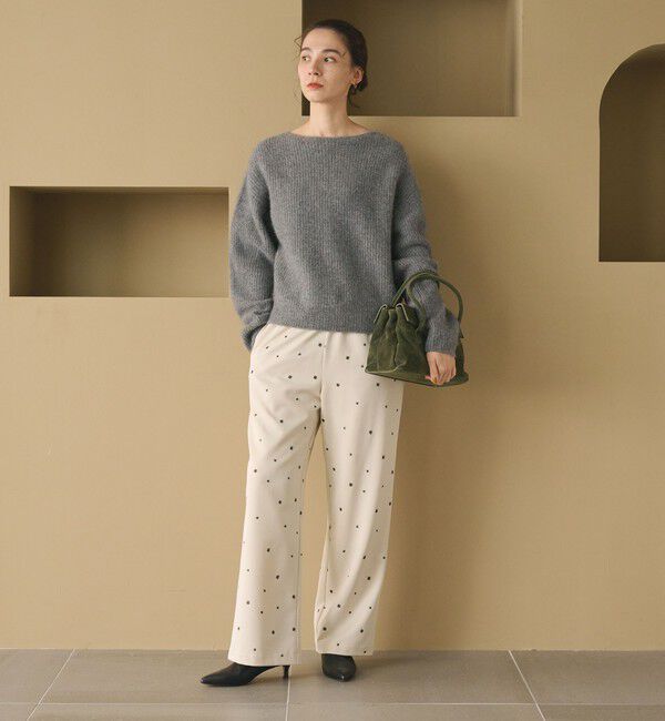 BEAUTY&YOUTH UNITED ARROWS「フォックスブレンド ボリュームスリーブ ボートネックニットプルオーバー」|ニット・セーター|